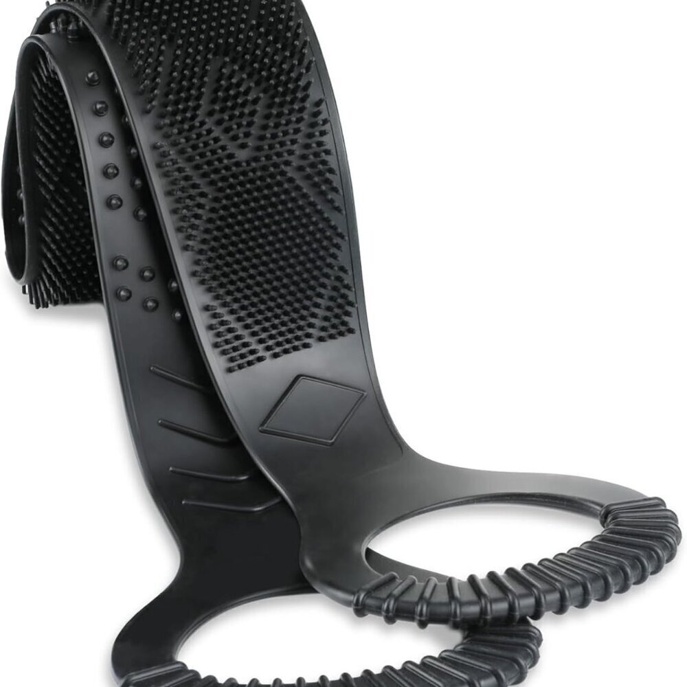 Dual-Sided Back Scrubber Strap 36" Silicone Shower